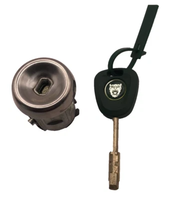 Ignition Lock Barrell + Key For Jaguar XJ6 XJ8 XK8 XJR XKR X300 X308 1994-2006 - Image 1 of 4