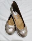 Shoes Woman’s Born Metallic Gold Ballet Flats Comfort Leather Slip Ons Size 7M