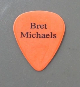 Poison guitar pick touring pick black on orange Bret Michaels logo ! - Picture 1 of 2