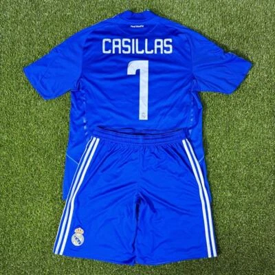 Pantalones Cortos Camiseta Adidas Vintage Casillas Real Madrid 08-09 GK Visitante Talla L Original Foto 1 de 4