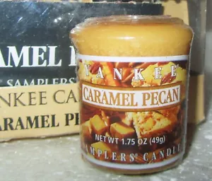 LOT OF 6 Yankee Candle Retired "CARAMEL PECAN" Food~ Sampler Votives ~ RARE ~NEW - Picture 1 of 1