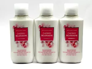 NEW 3 BATH & BODY WORKS CHERRY BLOSSOM BODY LOTION 8 FL OZ SHEA - Picture 1 of 4