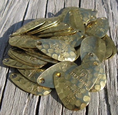 Hojas Indiana Northland Buck Shot martilladas en oro talla 1 - Lote de 100 D4 Foto 1 de 3