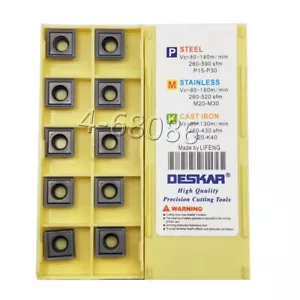20 Piezas SPMG11 SPMG110408-TG LF6018 CNC U Taladro Inserto de Carburo para Acero Inoxidable - Imagen 1 de 7