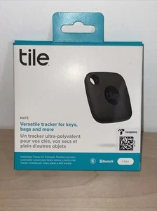 NEW Tile Mate Universal Bluetooth Tracker Black Key Ring Keychain Bags - Picture 1 of 4