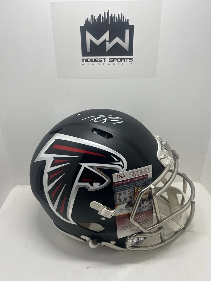 Michael Vick Autographed Atlanta Falcons Speed Full Size Authentic Helmet JSA - Image 1 of 1