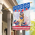 Golden Retriever Dog America 4th July Flag, Retriever Dog Independence Day Flag