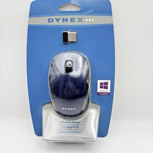 Dynex Optical Mouse DX-WRM1401 Retractable Wired BLUE New Sealed Windows 8 - Picture 1 of 6