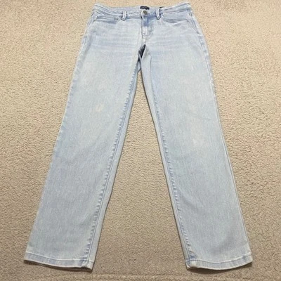 J.Jill Womens Jeans sz 4 Blue Denim Low Rise Light Wash Slim Ankle - Image 1 of 4