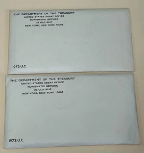 1972 US Department Of Treasury Assay Office 22-Coin Uncirculated Mint - 2 Sets - Picture 1 of 3
