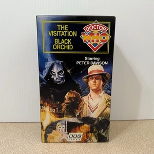 Doctor Who VHS The Visitation Black Orchid 2 Pack Peter Davison - Picture 1 of 5