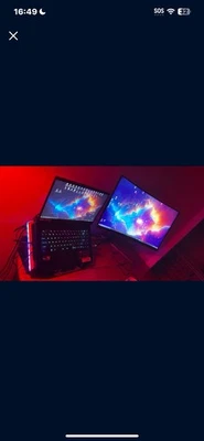 Portátil para juegos RTX 3080 Intel Core I7 11ª generación 5 TB SSD + 240Hz 2K monitor curvo Foto 1 de 4