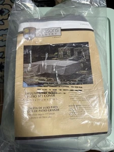 Seasons Sentry Deluxe Oversized Patio Table Chairs Set Cover 100"x70"x27" New - Picture 1 of 6
