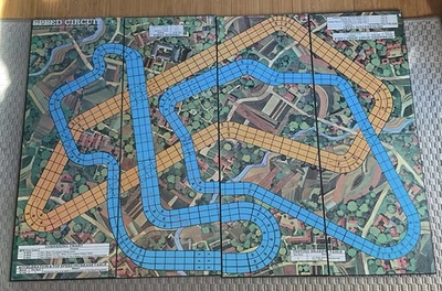 Speed Circuit Avalon Hill Board Game PART, Board, 4 pieces, 1977 Replacement - Image 1 of 4