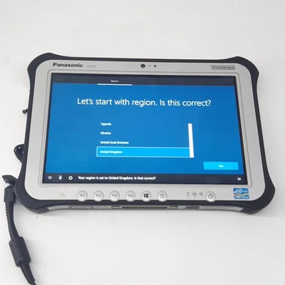 Panasonic ToughPad Rugged Tablet FZ-G1 MK1 i5 3rd Gen 4GB RAM 256GB SSD Win 10 - Image 1 of 4