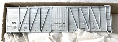 Accurail HO M de W Gris 4280 40' O.B Caja Extremos de Acero Kit de Herramientas Coche Nuevo en Caja Foto 1 de 3