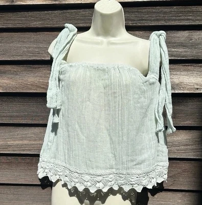 Blusa sin mangas Pirate Booty talla PS en verde menta nueva con etiquetas $145 Foto 1 de 4