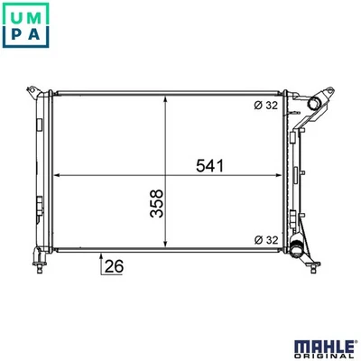 RADIATOR ENGINE COOLING CR 1470 000S FOR MINI W10 B14 A 1.4L W10 B16 A 1.6L - Image 1 of 4