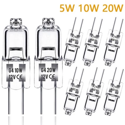 G4 Halogen 12V 5W 10W 20W Warmweiß light dimmbar Stiftsockellampe Halogenlampe - Bild 1 von 4