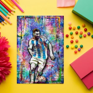 LIONEL MESSI ARGENTINA NATIONAL TEAM 11x17in Pop Art Poster Free Shipping US - Picture 1 of 10