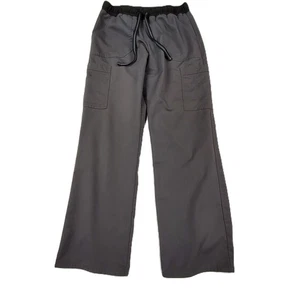 Scrubstar Scrub Pants (S) Grigio Elastico/Cravatta-Tasche in Vita Misto Poliestere - Foto 1 di 7