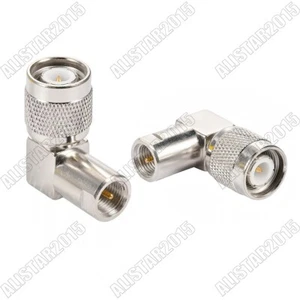 10x TNC Male to FME Male Plug Right Angle RA Connector Adapter Converter Brass - Picture 1 of 4
