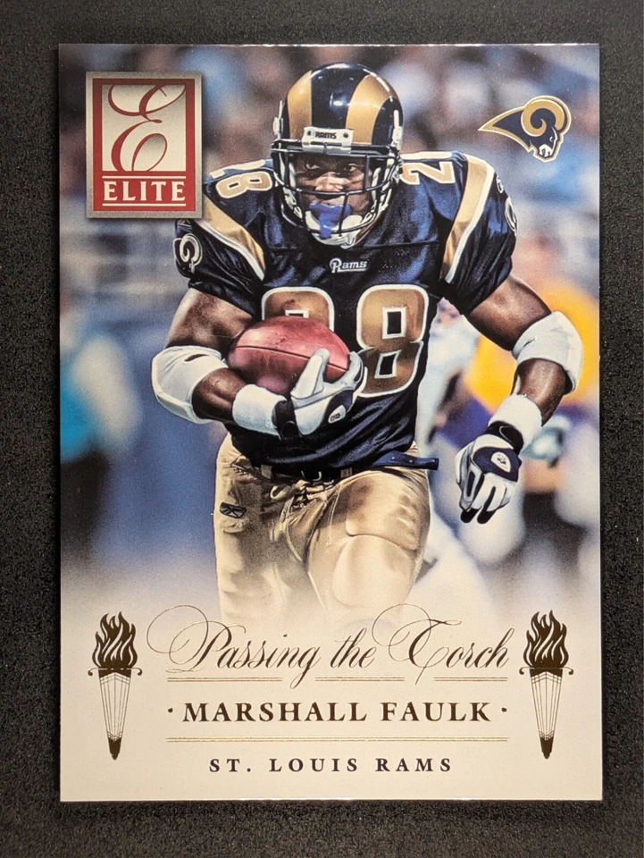2015 Elite - Passing the Torch #8 Marshall Faulk Todd Gurley Rams - Image 1 of 2