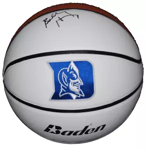 BOBBY HURLEY signed (DUKE BLUE DEVILS) F/S LOGO Basketball PSA/DNA AN61745 - Bild 1 von 3
