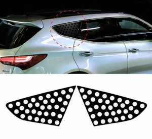 Autocollant C pilier 4D noir carbone noir pour 2013 2018 Hyundai Santa Fe SPORT - Foto 1 di 4