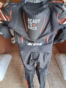 KTM Motorcycle Racing Leather Suit Motorbike Riding Jacket trouser CE Protective - Picture 1 of 3