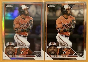 2023 Topps Chrome Cedric Mullins Refractor Parallel + Base #68 Baltimore Orioles - Picture 1 of 2