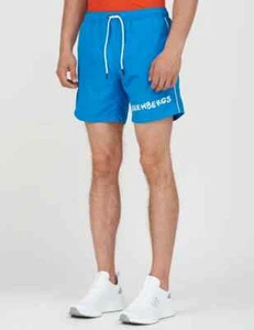 Costume Bagno Uomo BIKKEMBERGS BEACH ESTATE BOARD BOXER MARE MEDITERRANIAN BLUE - Imagen 1 de 4
