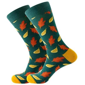 Leaf Socks from the Sock Panda (Adult Large - Men's Shoe Sizes 8-12) - Picture 1 of 3