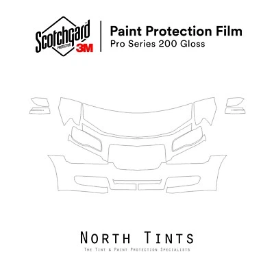 Sujetador transparente película protección pintura precortada Chrysler 300 S 2014 serie 3M PRO Foto 1 de 3