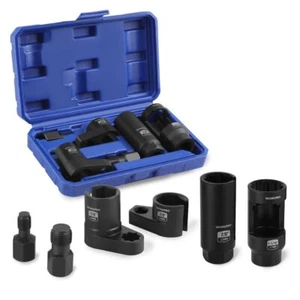 WORKPRO 6PCS O2 Oxygen Sensor Sockets 3/8" 1/2" Dr O2 Sensor Socket Removal Tool - Picture 1 of 8