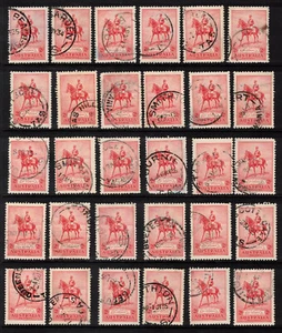 1936 2d Red KGV Silver Jubilee lot of 30 used postmarked stamps - Free Post - Picture 1 of 1