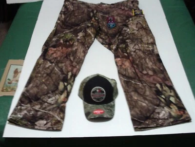  Men`s Moss Oak,TECHSHELL, Camo Pants, Size 2XL (44/46) PLUS FREE MOSSY OAK CAP  - Image 1 of 4