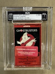 CASSETTE — IGS 8.5/7 — GHOSTBUSTERS : SOUNDTRACK w/Hype — First Print - Picture 1 of 5