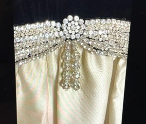 Seltenes Vintage '50 Harvey Berin Abendkleid & Strass Gürtel Designer Karen Stark - Bild 1 von 11