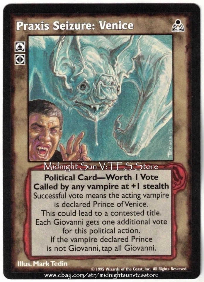Praxis Seizure: Venice Dark Sovereigns V:TES VTES Vampire CCG - Image 1 of 1