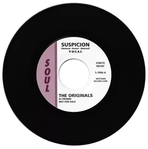The Originals Suspicion / Don't Stop Now northern Soul Listen - Picture 1 of 2