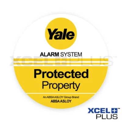 Burglar Alarm Window & Door Security Protected Property Stickers for Yale alarms - Image 1 of 2
