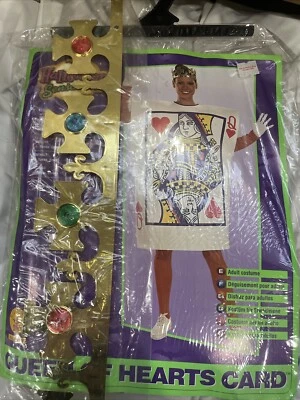 QUEEN OF HEARTS CARD Costume Cosplay Rubie’s Female Adult Standard Foto 1 de 2