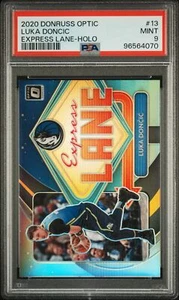Panini Donruss Optic Express Lane #13 2020 Luka Doncic Express Lane-Holo PSA 9 - Imagen 1 de 2