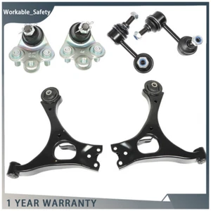 6PCS Front Lower Control Arm w/Ball Joint Sway Bar 06-11 For Honda For Civic - Picture 1 of 12