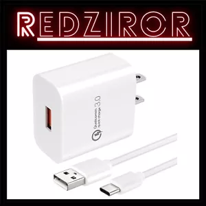 High-Speed 18W USB Wall Charger with 6.5Ft Cable - Fast Charge for Xiaomi Phones - Picture 1 of 8