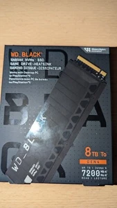 WD Black SN850X NVMe SSD 8 TB (schwarz, PCIe 4.0 x4, NVMe, M.2 2280, Kühlkörper) - Bild 1 von 5