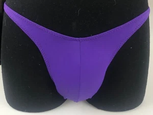 men's npc pro cut purple gather bodybuilding posing swim suit any size FreeShip - Picture 1 of 2