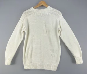 Vintage Polo Ralph Lauren Hand Knit Sweater Boys 18 Sailboat Lighthouse Nautical - Picture 1 of 12