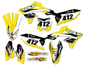 2018-2023 RMZ 450 13 FLY Yellow Senge Graphics Kit Compatible with Suzuki - Picture 1 of 10